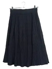 Vorschaubild 1 von Damen Bleistiftrock Gr. 40/42 Schwarz Strukturmuster Maxi Casual
