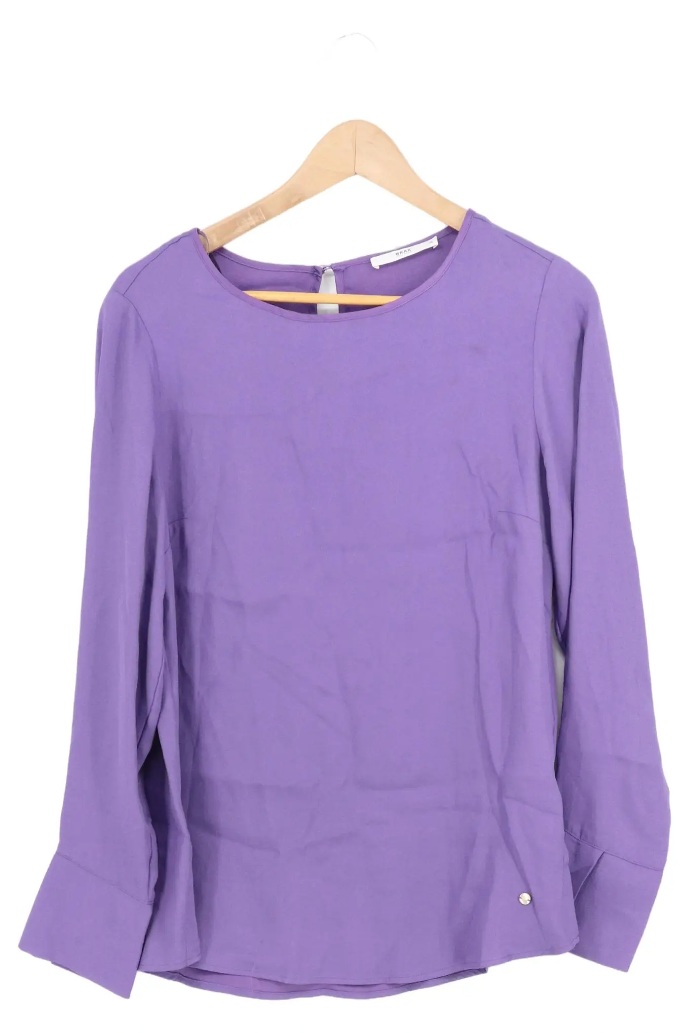 BRAX Bluse Damen Gr. 36/S Lila Casual Business Modern
