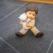Vorschaubild 2 von Nina & Marco Figur Junge mit Schaf Porzellan Dekofigur 8 cm