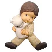 Vorschaubild 1 von Nina & Marco Figur Junge mit Schaf Porzellan Dekofigur 8 cm