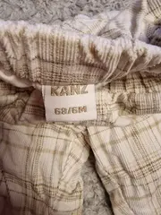 Vorschaubild 3 von Baby Cargo Shorts kariert Gr. 68 Beige Jungen Sommer Hose