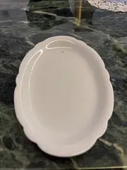 Vorschaubild 2 von Inka Servierplatte oval Porzellan weiß 20,5 cm