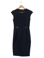 Vorschaubild 1 von Businesskleid Damen Gr. 36 Blau Elegant Ärmellos