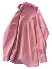 Vorschaubild 2 von Damen Cordhemd Hemdbluse Gr. 36 S Rosa Langarm Casual