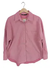 Vorschaubild 1 von Damen Cordhemd Hemdbluse Gr. 36 S Rosa Langarm Casual