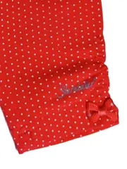 Vorschaubild 2 von Mädchen Leggings Hose Rot Punkte Gr. 68 Schleife