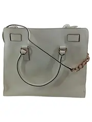 Vorschaubild 2 von Hamilton Henkeltasche Damen Weiß Saffiano Leder Gold