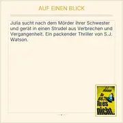 Vorschaubild 2 von es. es nicht. - S.J. Watson Thrillerbuch
