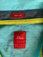 Vorschaubild 3 von Herren Freizeithemd Türkis Kariert Gr. XL Baumwolle Langarm