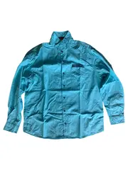 Vorschaubild 1 von Herren Freizeithemd Türkis Kariert Gr. XL Baumwolle Langarm