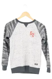 Vorschaubild 1 von Kinder Sweatshirt Gr. 92 Grau Camouflage Langarm Casual