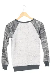 Vorschaubild 2 von Kinder Sweatshirt Gr. 92 Grau Camouflage Langarm Casual