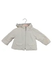 Vorschaubild 1 von Leichte Jacke Kinder Gr. 74 Beige Klassisch Kapuze Reißverschluss