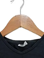 Vorschaubild 4 von Damen Top Gr. 38/M Schwarz mit Knoten Casual Ärmellos