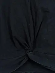 Vorschaubild 2 von Damen Top Gr. 38/M Schwarz mit Knoten Casual Ärmellos