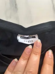 Vorschaubild 5 von Damen Top Gr. 38/M Schwarz mit Knoten Casual Ärmellos