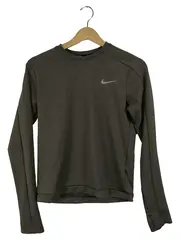 Vorschaubild 1 von Langarmshirt Herren L Oliv Logo Sportlich Polyester Gr. 50