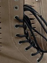 Vorschaubild 4 von Damen Schnürstiefel Wildleder Beige Gr. 39 Cut-Outs Combat