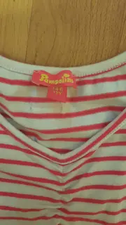 Vorschaubild 5 von Freizeitkleid Gr. 146 Pink Gestreift Blumen Rüschen Sommerkleid