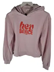 Vorschaubild 1 von Mädchen Hoodie "Hey Be Nice" Rosa Gr. 170 Cropped