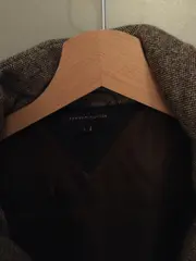 Vorschaubild 2 von Steppjacke Damen Gr. L Grau Wolle Kapuze Winterjacke