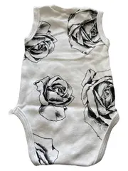 Vorschaubild 2 von Baby Body Gr. 62 Weiß Rosen Muster 0-3 Monate