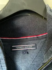 Vorschaubild 6 von Strickjacke Herren Gr. L Blau Reißverschluss Baumwolle