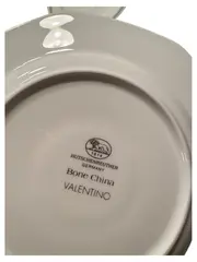 Vorschaubild 3 von Valentino Unterteller Porzellan Geometrisch Weiß 16 cm