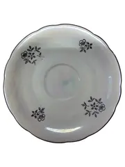 Vorschaubild 1 von Porzellan Unterteller Klassisch Weiß Blumenmuster 14.5 cm