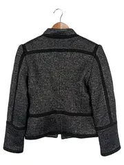 Vorschaubild 2 von Damen Blazer Grau Gr. 36/S Klassisch Modern Reißverschluss
