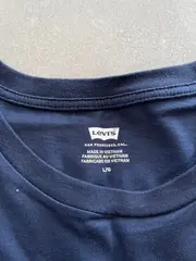 Vorschaubild 3 von Herren T-Shirt großes Logo Blau Gr. 50;L Baumwolle Casual