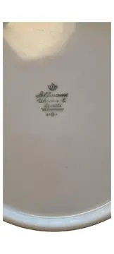 Vorschaubild 3 von Bavaria Teller Porzellan kariert rot 23cm W. Germany