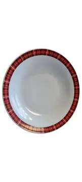 Vorschaubild 1 von Bavaria Teller Porzellan kariert rot 23cm W. Germany