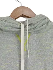 Vorschaubild 2 von Damen Kapuzenpullover Hoodie Grau Gr. S Melierter Freizeit Sportlich