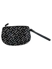 Vorschaubild 2 von Clutch Wristlet Damen Schwarz Beige Monogramm Tasche