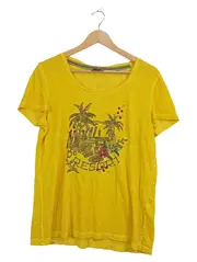 Vorschaubild 1 von Taifun Damen T-Shirt Gelb Gr. 40 L Palmen-Print Maui Beach Casual