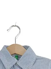Vorschaubild 5 von Hemd Jungen Gr. 122 Blau Gestreift Langarm
