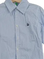 Vorschaubild 2 von Hemd Jungen Gr. 122 Blau Gestreift Langarm