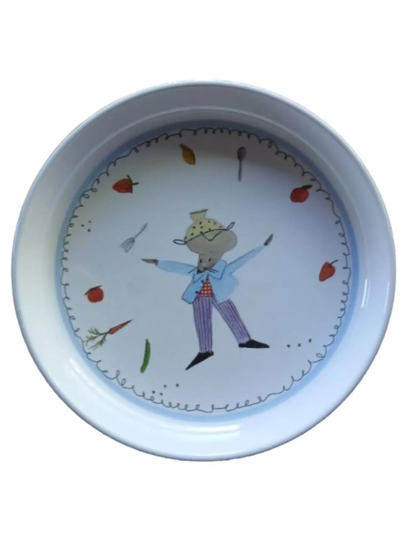 IKEA FABLER Kinderteller Mehrfarbig Kunststoff Koch Motiv Teller Kinder