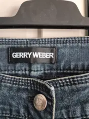 Vorschaubild 2 von Damen Jeans Regular Fit Blau Floralmuster Stickerei Gr. 42