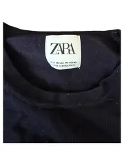 Vorschaubild 2 von Pullover Herren Basic Blau Langarm Rippstrick Baumwolle Gr. M