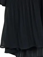 Vorschaubild 4 von Damen Blusenkleid Gr. S (36) Schwarz Elegant mit Schleife & Falten
