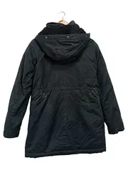 Vorschaubild 2 von Damen Wintermantel Schwarz Gr. 34/XS Kapuze Fellbesatz Streetwear Casual