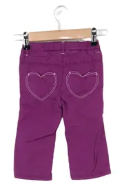 Vorschaubild 2 von Kinder Jogginghose Mädchen Gr. 80 Lila Baumwolle Eichhörnchen Herzen