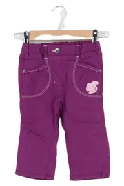 Vorschaubild 1 von Kinder Jogginghose Mädchen Gr. 80 Lila Baumwolle Eichhörnchen Herzen