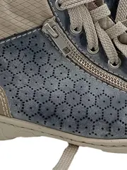 Vorschaubild 3 von Damen Sneaker high Gr. 36 Mehrfarbig Casual Lochmuster Reißverschluss