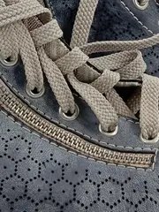 Vorschaubild 4 von Damen Sneaker high Gr. 36 Mehrfarbig Casual Lochmuster Reißverschluss