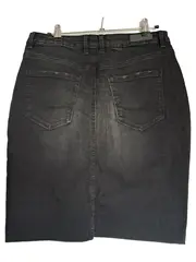 Vorschaubild 2 von EDC Damen Jeansrock Gr. 36 S Schwarz Casual Denim Rock