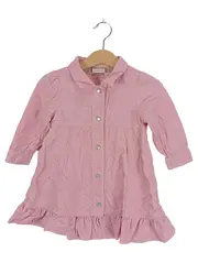 Vorschaubild 1 von Mädchen Freizeitkleid Rosa Cord Baumwolle Gr. 80 Rüschen