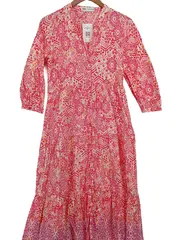 Vorschaubild 3 von Damen Freizeitkleid Print Bohemian Baumwolle Gr. 34;XS